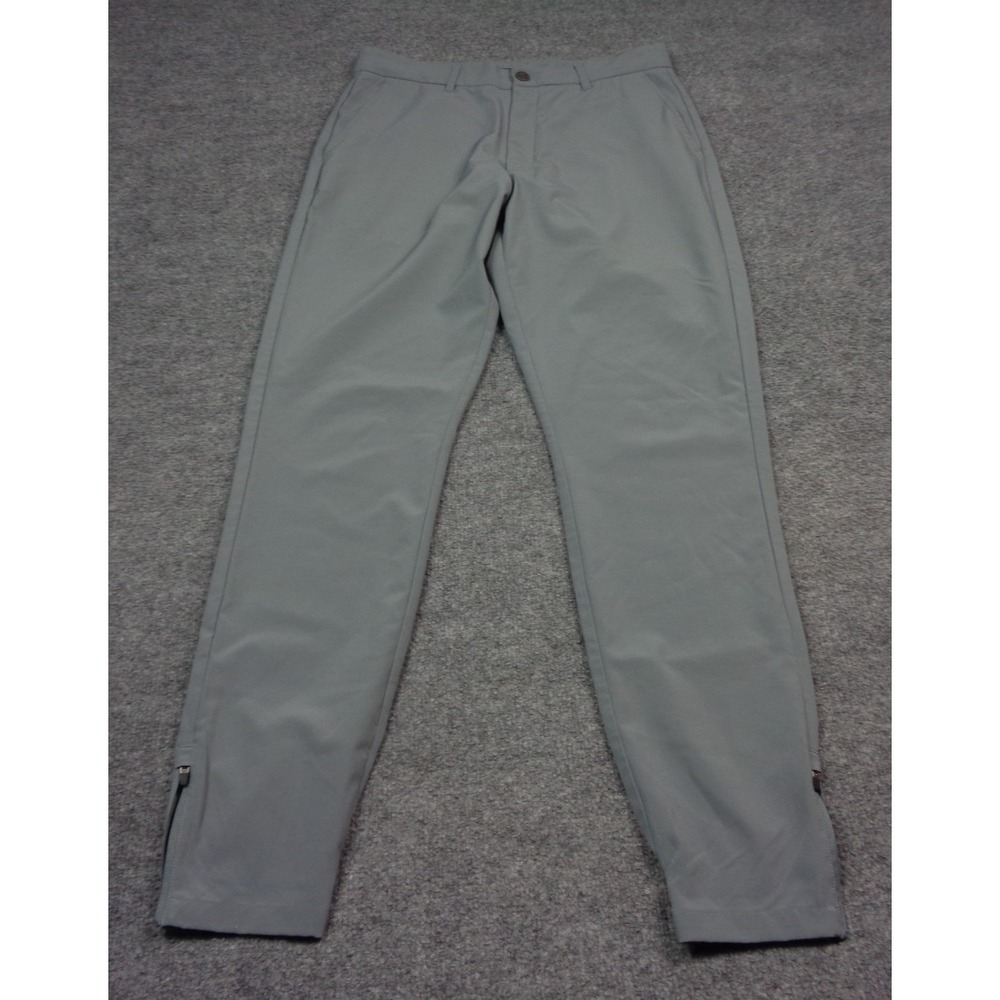 Primo Golf Pants Mens 32 Tall Gray Performance Jogger Zip Ankle Stretch Golfing